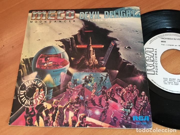 Discos de vinilo: MECO (DEVIL DELIGHT) SINGLE ESPA&Ntilde;A 1979 PROMO (EPI11) - Foto 1