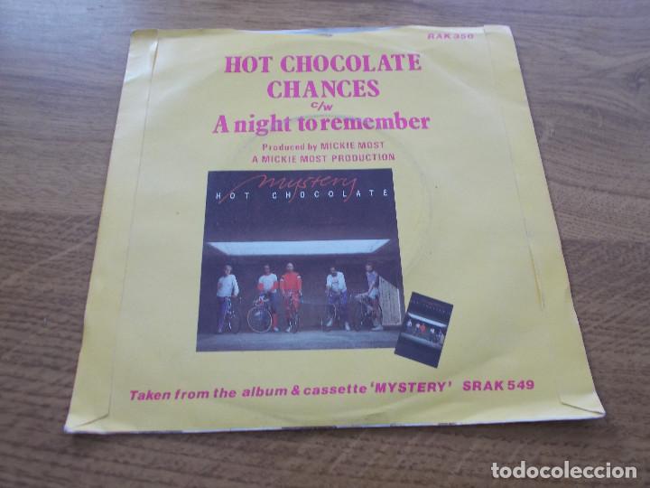 Discos de vinilo: HOT CHOCOLATE. CHANCES . A NIGHT TO REMEMBER - Foto 2