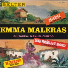 Discos de vinilo: EMMA MALERAS GUITARRA MANUEL CUBEDO,DANZAS ESPAÑOLAS DEL 66. Lote 365592681