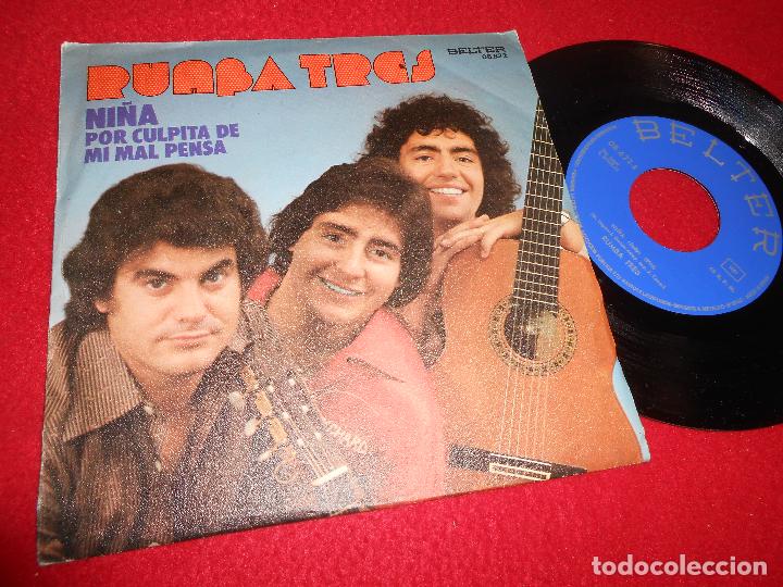 Discos de vinil: RUMBA TRES NI&Ntilde;A/POR CULPITA DE MI MAL PENSA 7'' SINGLE 1976 BELTER