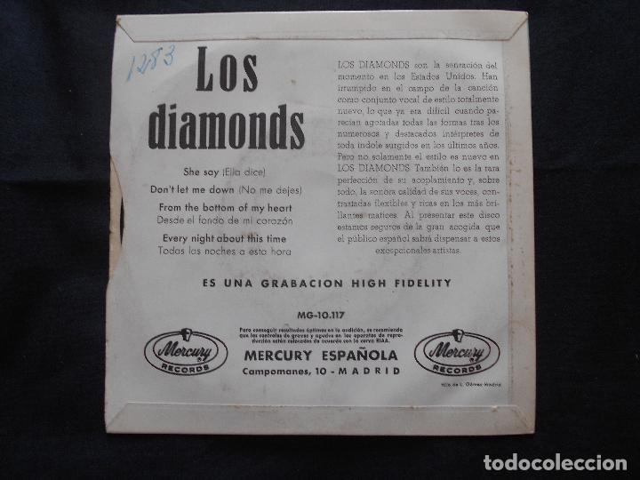 Discos de vinilo: LOS DIAMONDS // SHE SAY + 3 - Foto 2 - 121886307