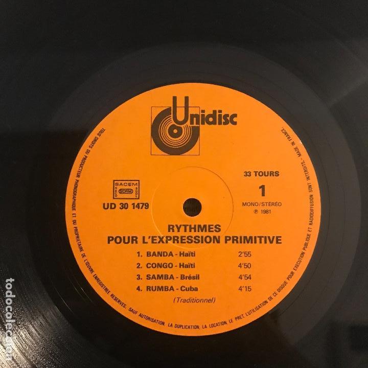 Discos de vinilo: Herns Duplan / Rythmes Pour LExpression Primitive/Tribal/1981/ INCREIBLE DISCO - Foto 4