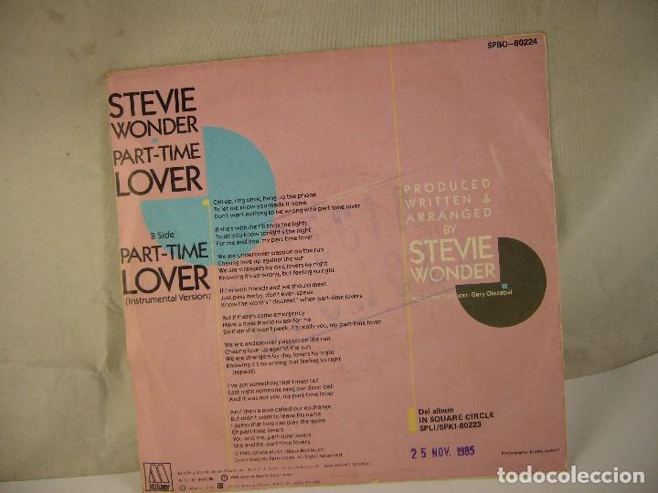 Discos de vinilo: STEVIE WONDER PART-TIME LOVER - Foto 3