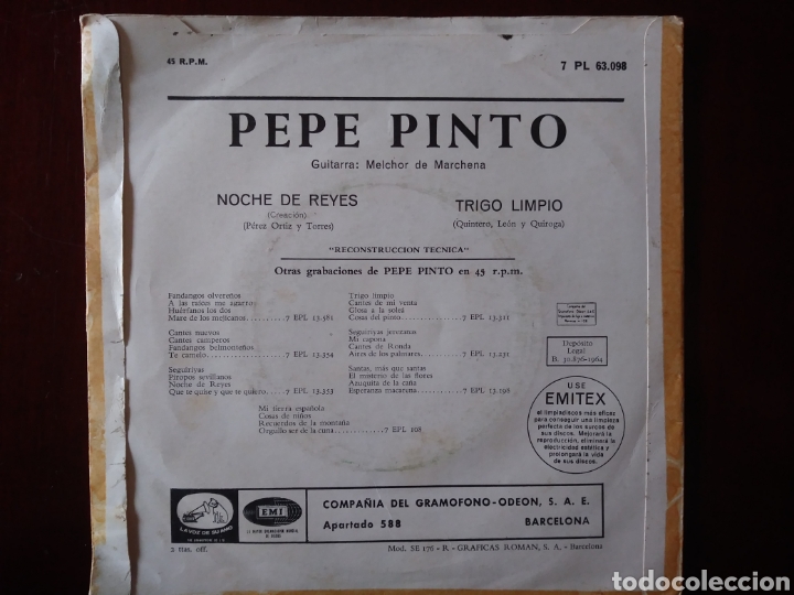 Discos de vinilo: Pepe Pinto - Foto 2