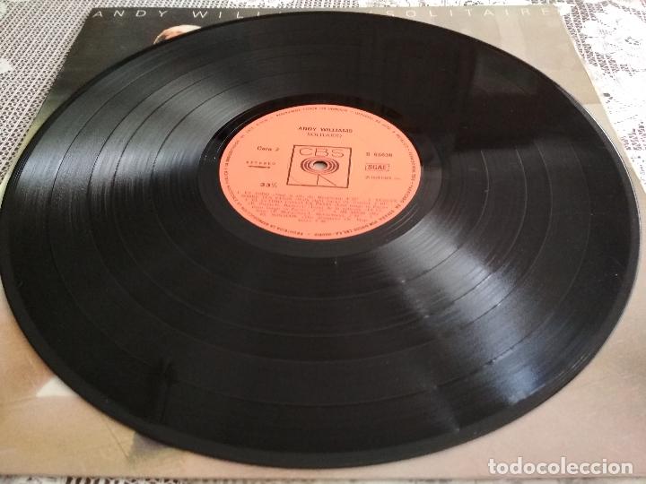 Discos de vinilo: ANDY WILLIAMS, SOLITAIRE, EDITA CBS - Foto 5