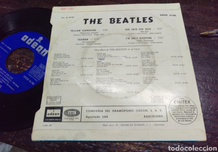 Discos de vinilo: Single The Beatles Yellow Submarine 1966 - Foto 5