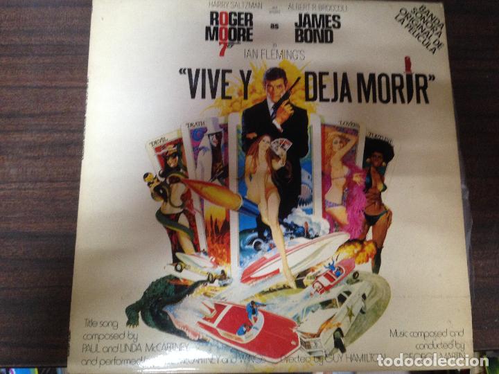 Discos de vinilo: LP DISCO VINILO BSO JAMES BOND 007 VIVE Y DEJA MORIR - Foto 1