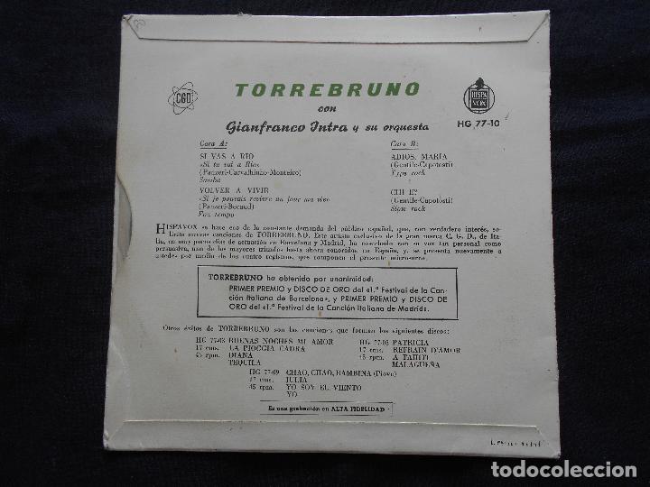 Discos de vinilo: TORREBRUNO // SI VAS A RIO + 3 - Foto 2