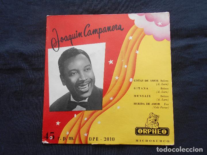 Discos de vinilo: JOAQUIN CAMPANERA // GOTAS DE AMOR + 3 - Foto 1