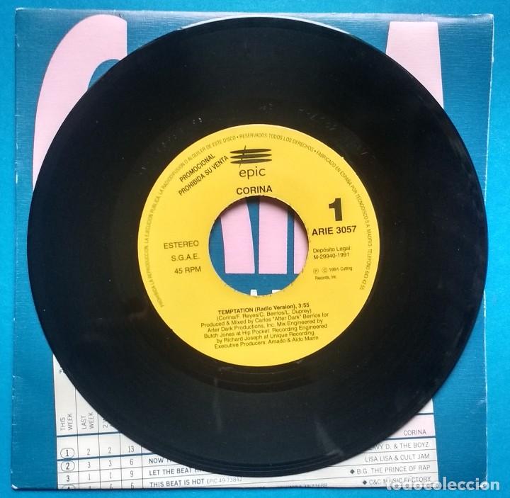 Discos de vinilo: TEMPTATION - CORINA. PROMO - Foto 2
