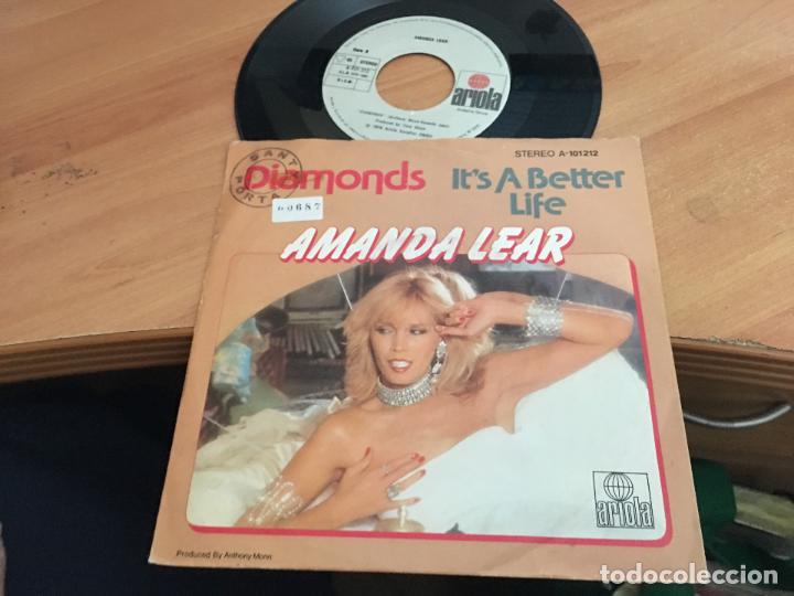 Discos de vinilo: AMANDA LEAR (DIAMONDS) SINGLE ESPA&Ntilde;A 1980 (EPI11) - Foto 1