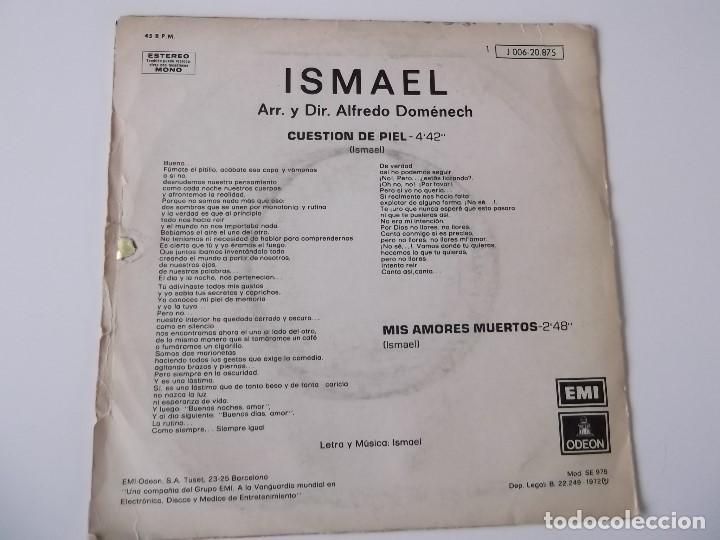 Discos de vinilo: ISMAEL - Cuesti&oacute;n de piel - Foto 2