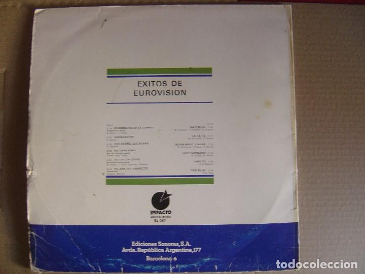Discos de vinilo: VARIOS - EXITOS DE EUROVISION - LP 1974 - IMPACTO - Foto 3