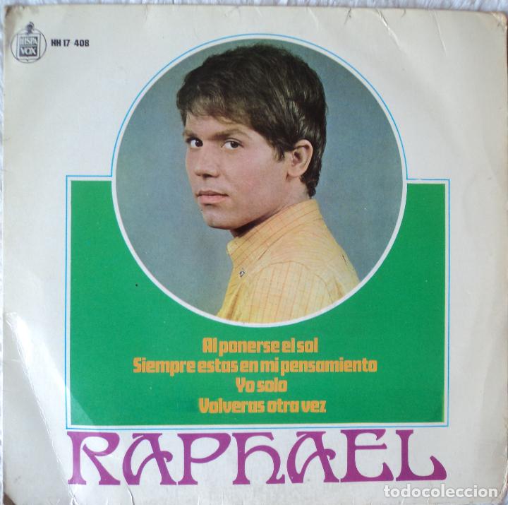 Discos de vinilo: Raphael - Al ponerse el sol - Edici&oacute;n de 1967 de Espa&ntilde;a - Foto 1