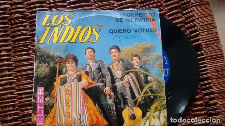 Disques de vinyle: SINGLE (VINILO) DE LOS INDIOS A&Ntilde;OS 70