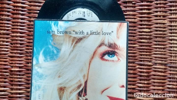 Discos de vinilo: SINGLE (VINILO) DE SAM BROWN A&Ntilde;OS 90 - Foto 1