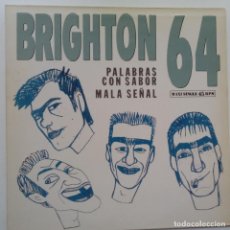 Discos de vinilo: BRIGHTON 64 - PALABRAS CON SABOR- MAXI SINGLE 1987- EXC. ESTADO.