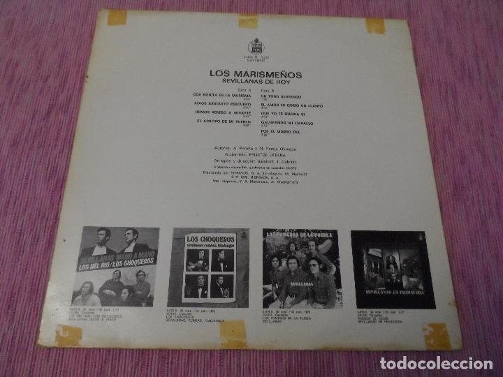 Discos de vinilo: LOS MARISME&Ntilde;OS - SEVILLANAS DE HOY - Foto 2
