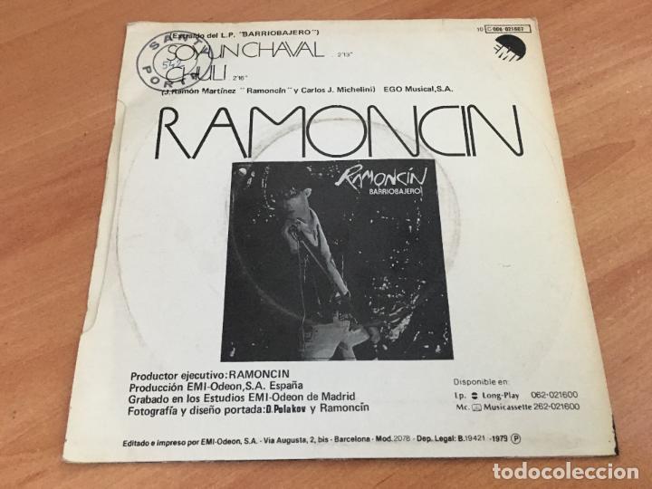 Discos de vinilo: RAMONCIN (SOY UN CHAVAL) SINGLE ESPA&Ntilde;A 1979 (EPI11) - Foto 2