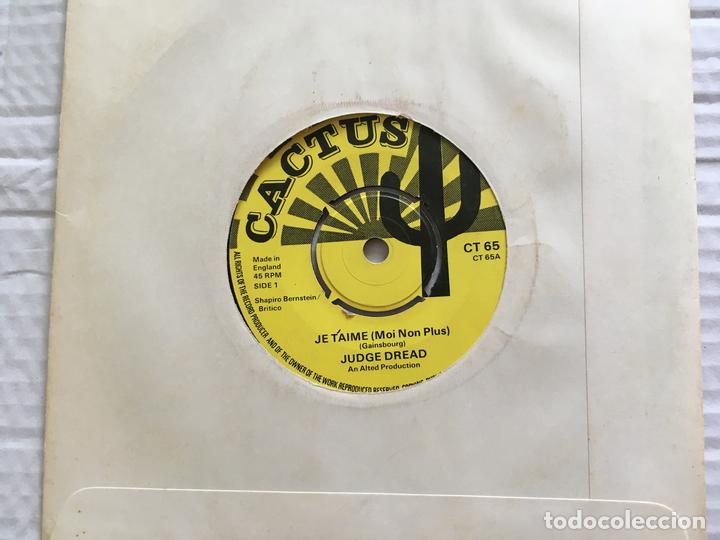 Discos de vinilo: 7 SINGLE-JUDGE DREAD-JE TAIME - Foto 1
