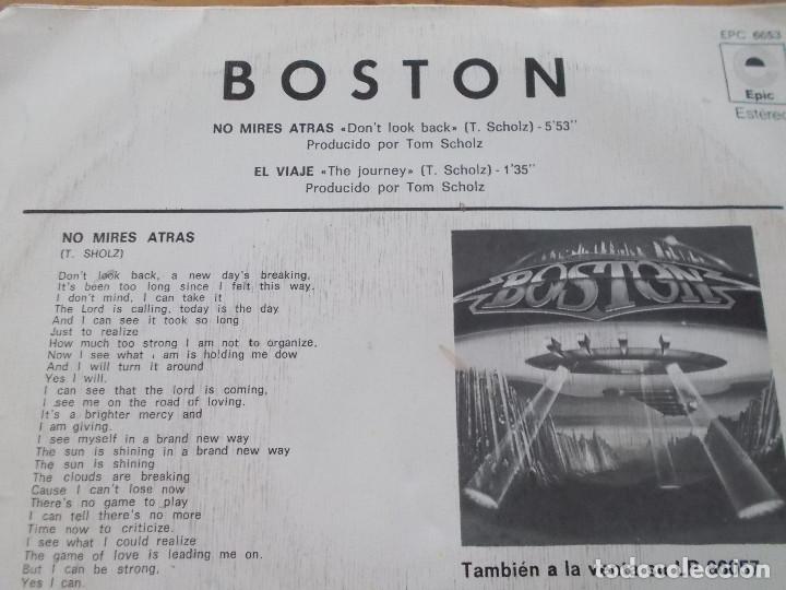 Discos de vinilo: BOSTON. NO MIRES ATRAS. - Foto 2
