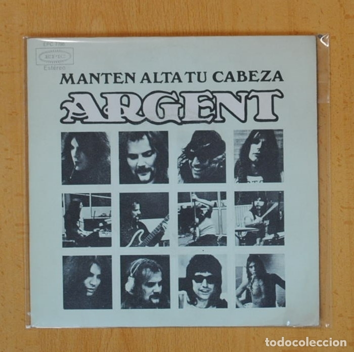 Discos de vinilo: ARGENT - MANTEN ALTA TU CABEZA / KEEP ON ROLLIN - SINGLE - Foto 1