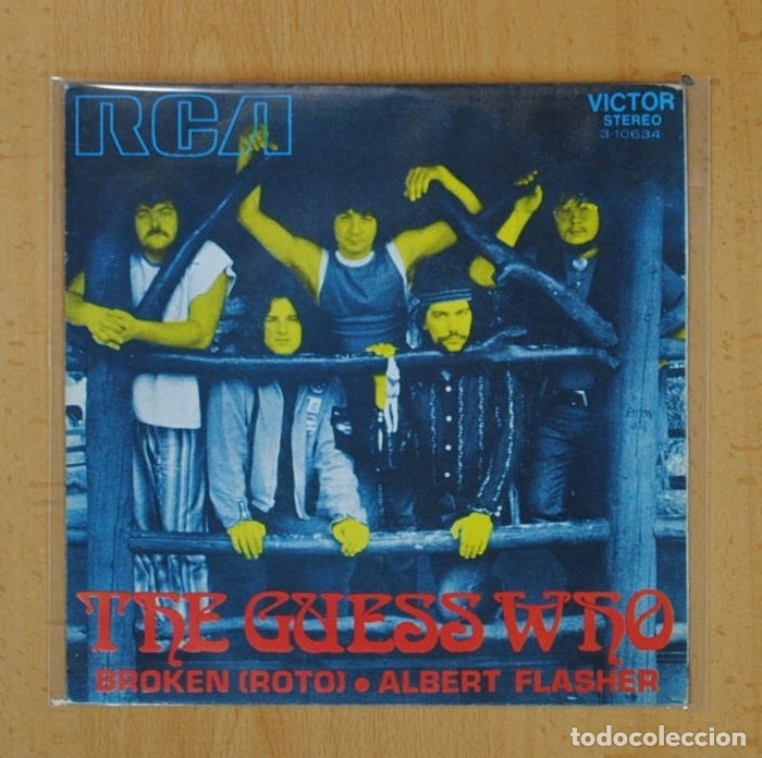 Discos de vinilo: THE GUESS WHO - BROKEN (ROTO) / ALBERT FLASHER - SINGLE - Foto 1