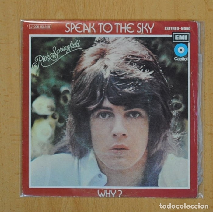 Discos de vinilo: RICK SPRINGFIELD - SPEAK TO THE SKY / WHY? - SINGLE - Foto 1