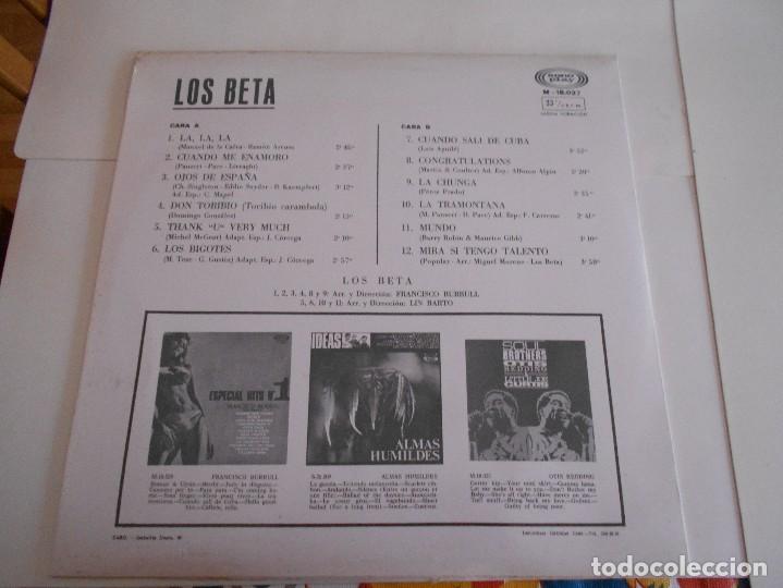 Discos de vinilo: LOS BETA-LP LOS BETA-1968-BUEN ESTADO - Foto 2