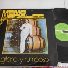 Discos de vinilo: MEMO MORALES-LP GITANO Y RUMBOSO. Lote 123228935