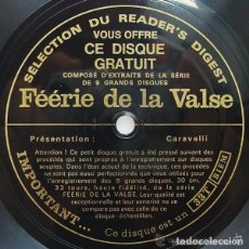 Discos de vinilo: FÉÉRIE DE LA VALSE- FLEXI-DISC, SINGLE SIDED, FRANCE 1971 (SÉLECTION DU READER'S DIGEST)