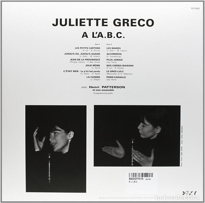 Discos de vinilo: Juliette Gr&eacute;co - A LA.B.C. - LP Precintado - Foto 2