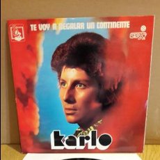 Discos de vinilo: KARLO / TE VOY A REGALAR UN CONTINENTE / LP - DIRESA - 1973 / MBC. ***/***. Lote 123435503