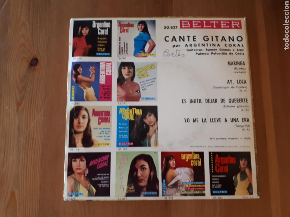 Discos de vinilo: Argentina Coral. Cante gitano. - Foto 2