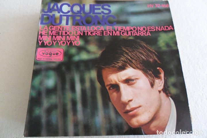 Discos de vinilo: JACQUES DUTRONC - LA GENTE ESTA LOCA + 3 EP 1966 - Foto 1