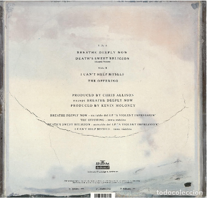 Discos de vinilo: THIS PICTURE - BREATHE DEEPLY NOW - 1990 - MAXI - Foto 2
