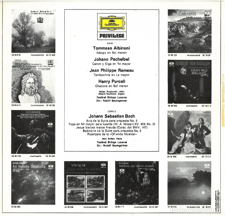 Discos de vinilo: ALBINONI - ADAGIO - 1984 - LP - Foto 2