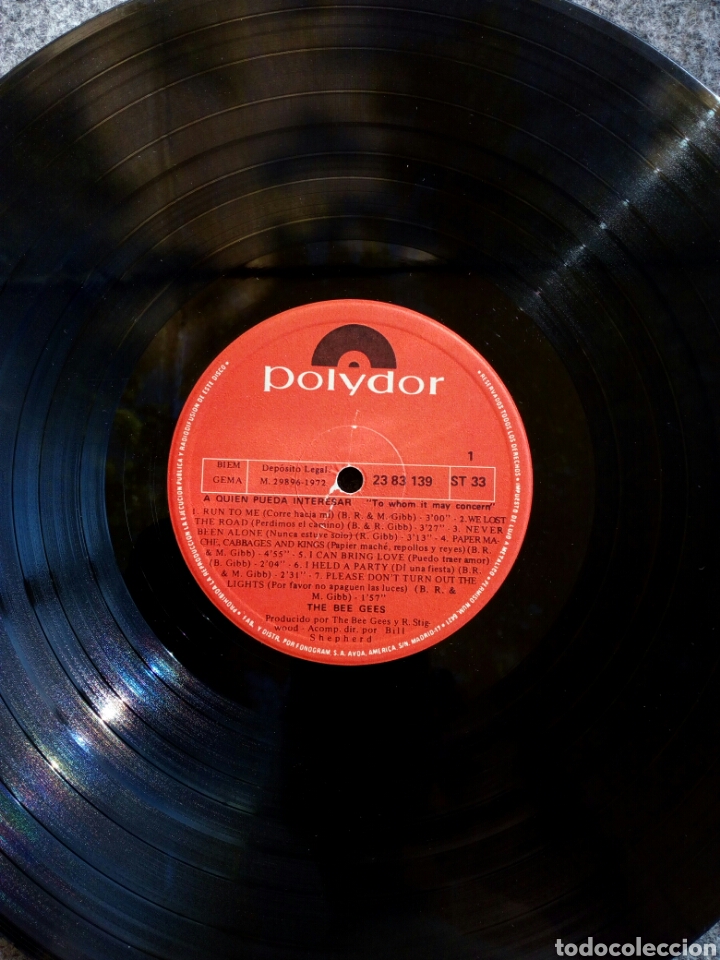 Discos de vinilo: BEE GEES LP TO WHOM IT MAIN CONCERN - Foto 4