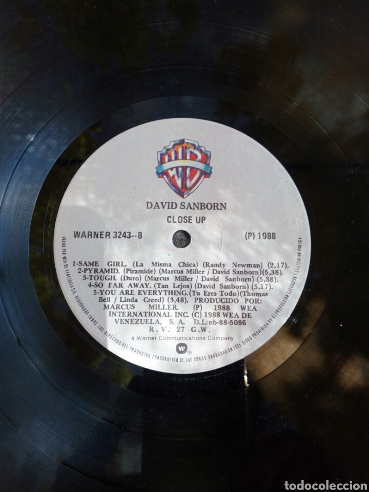 Discos de vinilo: DAVID SANBORN LP CLOSEUP - Foto 3