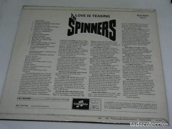 Discos de vinilo: LP - THE SPINNERS - LOVE IS TEASING - 1972 - Foto 2