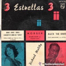 Discos de vinilo: 3 ESTRELLAS - SOFIA LOREN / BING! BANG! BONG! / CANCION DE AMOR DE CINTIA + OTROS (EP 60)