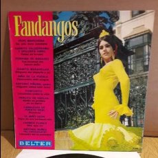 Discos de vinilo: VARIOS ARTISTAS / FANDANGOS / LP - BELTER - 1969 / MBC. ***/***. Lote 124107719