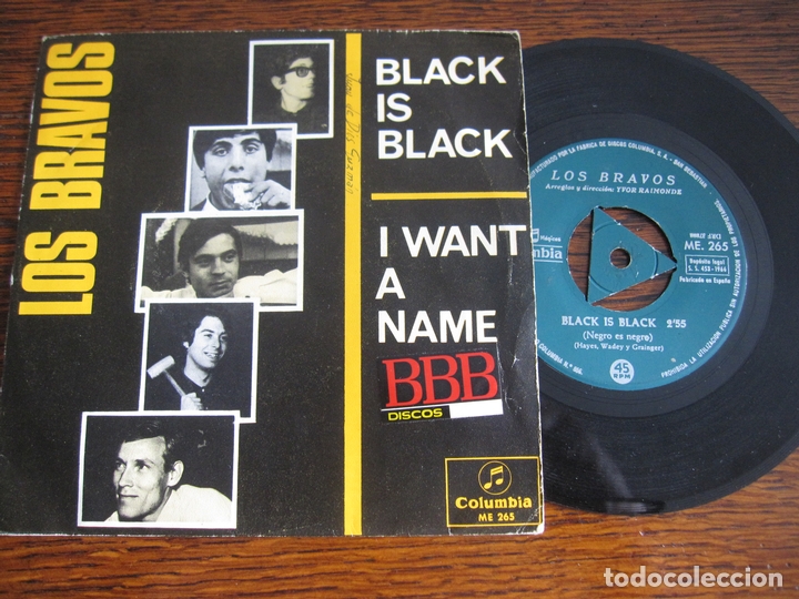 Discos de vinilo: LOS BRAVOS ` Black is black&acute; 1966 - Foto 1