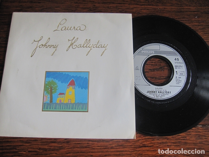 Discos de vinilo: JOHNNY HALLYDAY `Laura` - Foto 1