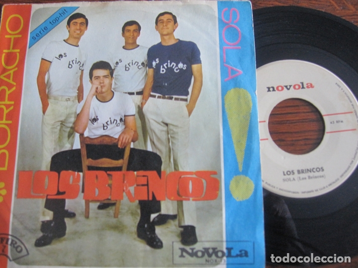 Discos de vinilo: LOS BRINCOS `Borracho` 1965 - Foto 1