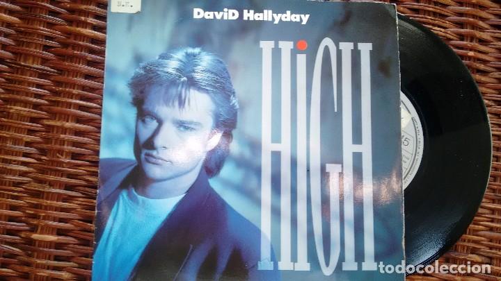 Discos de vinilo: SINGLE (VINILO) DE DAVID HALLYDAY A&Ntilde;OS 80 - Foto 1