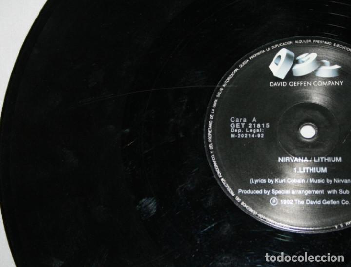 Discos de vinilo: DISCO LP VINILO, NIRVANA LITHIUM, THE DAVID GEFFEN Co 1992 - Foto 3