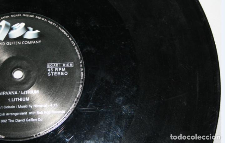 Discos de vinilo: DISCO LP VINILO, NIRVANA LITHIUM, THE DAVID GEFFEN Co 1992 - Foto 4