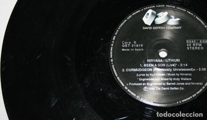 Discos de vinilo: DISCO LP VINILO, NIRVANA LITHIUM, THE DAVID GEFFEN Co 1992 - Foto 8