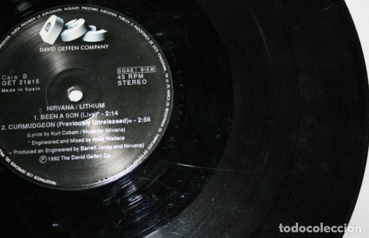 Discos de vinilo: DISCO LP VINILO, NIRVANA LITHIUM, THE DAVID GEFFEN Co 1992 - Foto 9